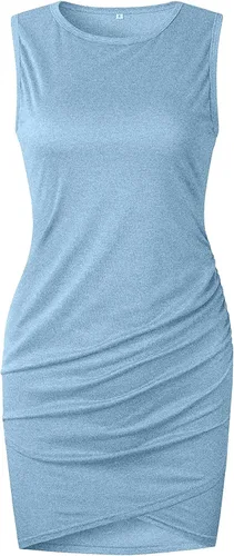Vista 4 de Vestido ajustado de color liso vestido de cóctel con dobladillo cruzado vestido de maternidad vestido casual de noche vestido de primavera