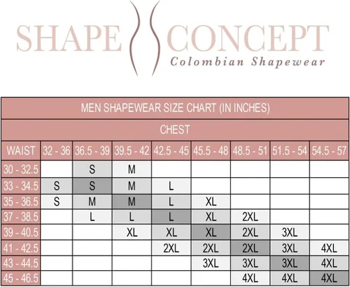 Vista 5 de SHAPE CONCEPT 062 063 Fajas Colombianas para Hombres Mens Faja Alta Compresión Garmen Shapewear Body Shaper para Hombres