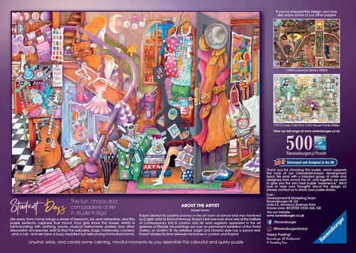 Vista 3 de Ravensburger Student Days - Rompecabezas de 500 piezas para adultos y niños a partir de 10 años