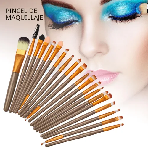 Vista 7 de Kit de maquillaje todo en uno, kit completo multiusos esencial con paleta de sombras de ojos, brillo de labios, base, rímel, lápiz de cejas