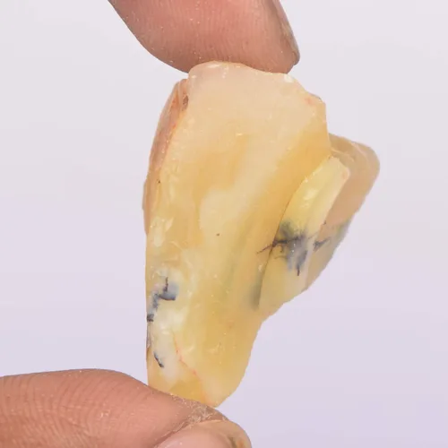 Vista 2 de gemhub Ópalo amarillo suelto 57.00 Ct Ópalo natural Especímenes minerales Ópalo amarillo Piedra preciosa suelta, Gema, Ópalo mejorado en tonos