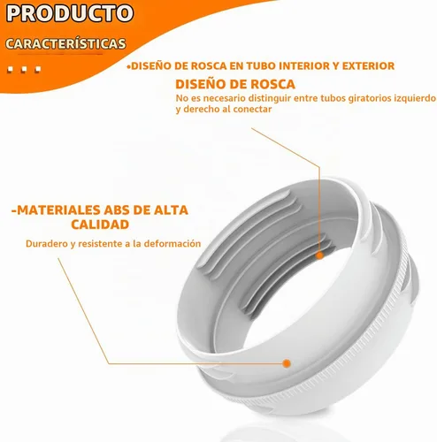 Vista 3 de Conector de manguera de aire acondicionado portátil para ambos 5.1"/5.9