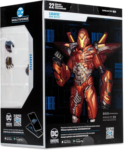 Vista 9 de McFarlane Toys - Mega figura de Carapax de DC Multiverse (película de escarabajo azul) DC Multiverse Blue Beetle - Figura de acción de 10 pulgadas