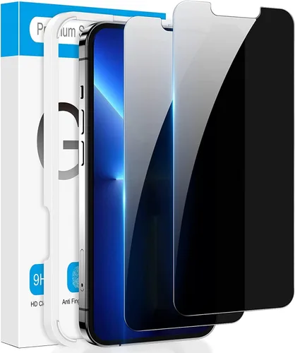 Vista 14 de Fotbor Protector de pantalla de privacidad para iPhone 12 Pro Max, protector de pantalla de privacidad para iPhone 12 Pro Max [2 antiespías]