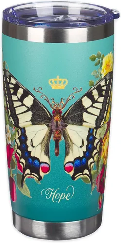 Vista 26 de Christian Art Gifts - Taza de viaje de acero inoxidable con aislamiento al vacío de doble pared de 18 oz, color negro mate, con tapa para hombres