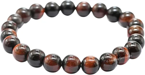 Vista 510 de Amazing Gemstone Crystal Bracelet for Women Men's Gifts - Protection Healing Crystal Bracelet - 8mm Gemstone Beaded Stretchable Bracelet Pulseras
