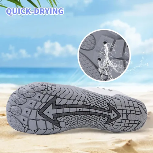 Vista 4 de Zapatos de playa y piscina de secado rápido, sin cordones, para mujeres y hombres, para surf, yoga y deportes acuáticos
