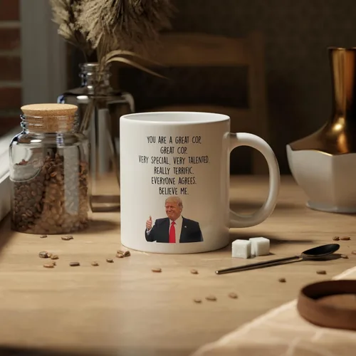Vista 3 de Regalo de policía, taza de policía, regalo de oficial de policía, taza de oficial de policía, regalo divertido de policía, nuevo regalo de policía