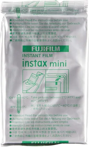 Vista 2 de Fujifilm Instax mini película instantánea de luz diurna (paquete doble + unidad flash USB de 32 GB) con paño de limpieza de microfibra Sunshine
