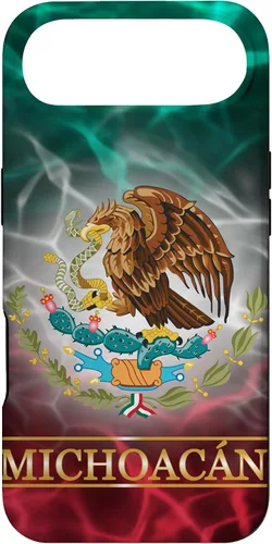 Vista 27 de Funda para iPhone 17 con la bandera de México de Michoacán - Orgullosa de las raíces mexicanas