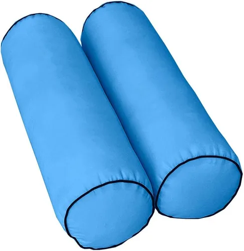 Vista 6 de *Solo funda* Funda de almohada estilo 6 para cuna de 50 x 8 pulgadas, ribete ribete de contraste AD102