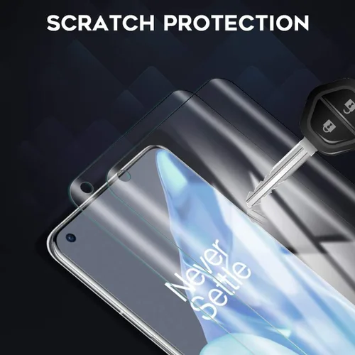 Vista 6 de Orzero Protector de pantalla de TPU compatible con OnePlus 9 Pro (no de vidrio), con herramienta de alineación, alta definición, sin burbujas