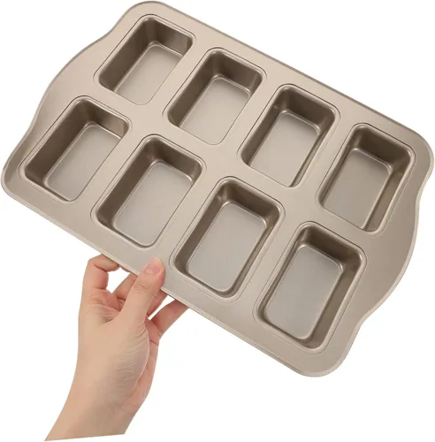 Vista 6 de MAGICLULU Mini molde para hornear pan, de acero al carbono, para hornear, molde de metal antiadherente para asar para cafeterías caseras