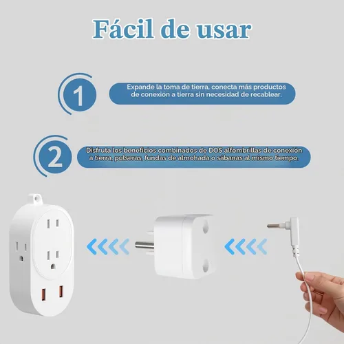 Vista 8 de Grounding Sheets Full XL, 90% algodón 10% fibra plateada sábana bajera Blanco