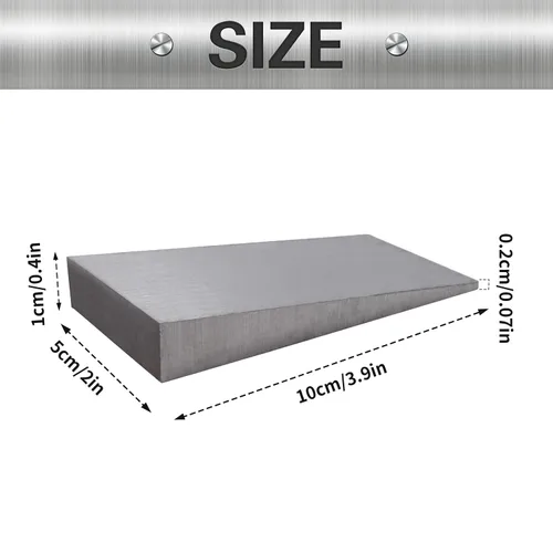 Vista 3 de Juego de cuña de brida de acero - Cuñas de metal de 4 x 2 pulgadas para extender bridas, herramientas de seguridad, ajustar la máquina de soldadura