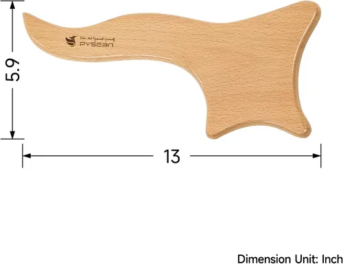Vista 4 de Herramienta de raspado de masaje de madera, masajeador de drenaje linfático para anticelulitis, alivia el dolor muscular, esculpir el cuerpo