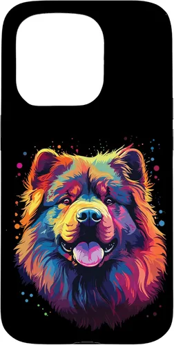 Vista 12 de Watercolour Colourful Dog Chow Chow Case for iPhone 16