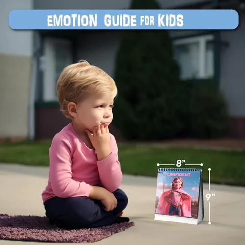 Vista 5 de 20 emociones típicas estados de ánimo y 36 escenarios escolares familiares, habilidades de afrontamiento, inteligencia emocional, colorido, gráfico
