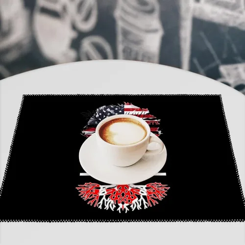 Vista 7 de America Grown with Canadian Roots Placemats Set of 6 Resistant Table Mats Washable Place Mats for Dinner Party Table Decoration