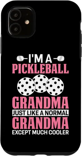 Vista 6 de Funda para iPhone 12 mini Pickleball Grandma Much Cooler Pickle Ball Player Case