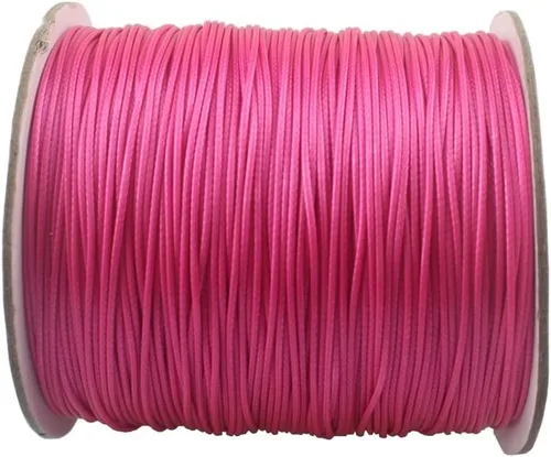 Vista 32 de Cordón de poliéster encerado para hacer joyas, cuerda encerada con carrete para hilo de manualidades (negro, 0.020 in (150 yardas))