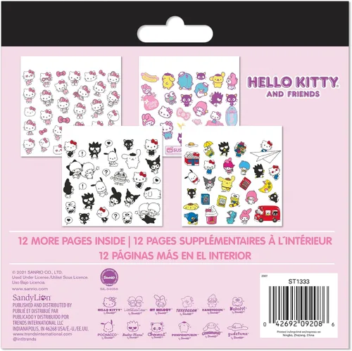 Vista 6 de Sanrio Hello Kitty and Friends Stickerland - Bloc de adhesivos multisustrato (16 páginas)