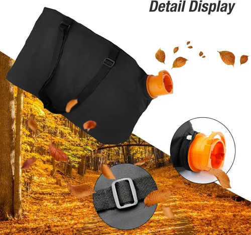 Vista 4 de 50026858 Trivac Leaf Collection Bolsa Soplador de hojas Bolsa de recolección de vacío Reemplazo para Worx WGBAG500 WG505 WG509 TriVac