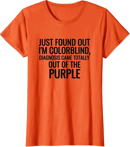 Vista 59 de Camiseta divertida de broma de daltonismo con diagnóstico humorístico