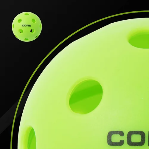 Vista 2 de CORE Pickleball- Indoor Pickleball Balls Professional Durabilty, Easy to See, Consistent Bouce Pickleballs with 26 Holes