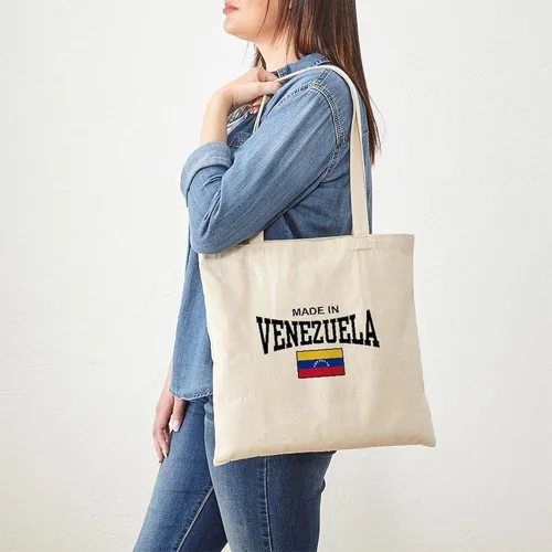 Vista 3 de CafePress Made In Venezuela Tote Bag Reutilizable Natural Beige Lona Bolsa de Compras
