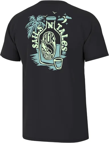 Vista 11 de HUK Mens Fishing Graphic Tee, Performance Short Sleeve, Quick-Dry Bass Bones - Búho nocturno