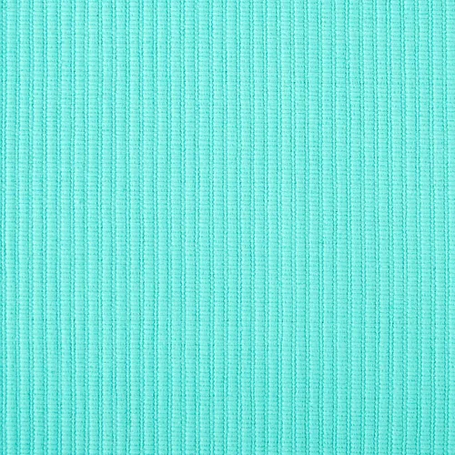 Vista 2 de DII - Juego de manteles individuales (100% algodón, acanalado) para uso diario, 13x19, Aqua, 6 piezas
