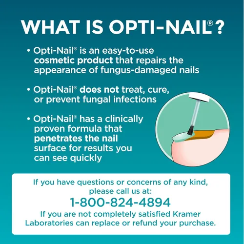 Vista 5 de Opti-Nail Reparación de uñas fúngicas para uñas dañadas, aplicador de cepillo, 0.169 onzas líquidas, restaura la apariencia saludable de áreas