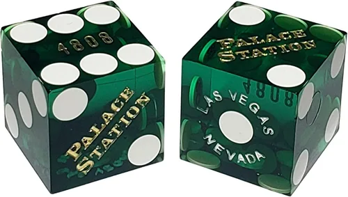 Vista 32 de Par de dados de casino en serie a juego - Auténticos dados de dados de Las Vegas 0.748 in, juegos de mesa y coleccionables - Aliante rojo pulido
