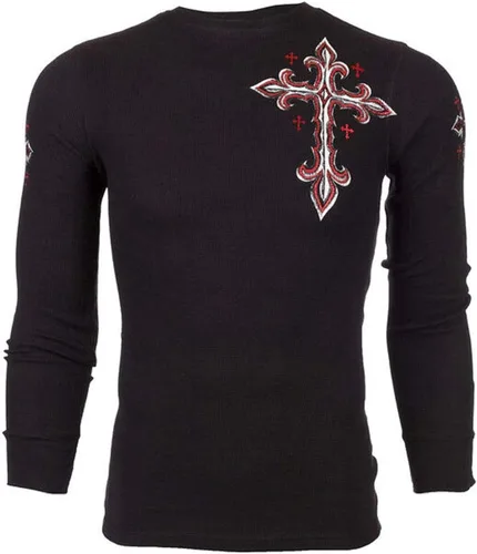Vista 3 de Archaic by Affliction - Camisa térmica para hombre, color negro