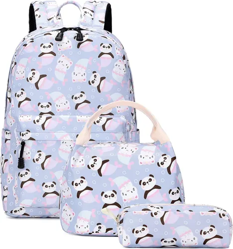 Vista 3 de Ecodudo - Morral ligero para niños y niñas, lindas mochilas escolares con lonchera