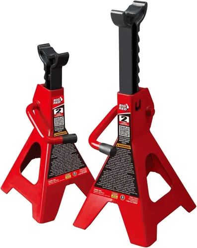 Vista 6 de BIG RED Torin Gato Hidráulico de Piso Trolley Combo con 2 Soportes de Gato, Capacidad de 2 Toneladas (T82001)