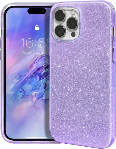 Vista 62 de MATEPROX - Funda compatible con iPhone Air de 6.5' [2025], carcasa protectora de 3 capas con purpurina brillante y tendencia, anti-arañazos y a