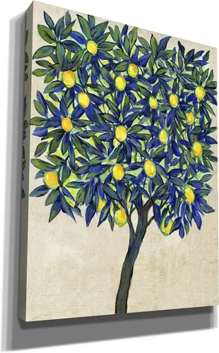 Vista 2 de Epic Graffiti 'Lemon Tree Composition II' por Tim O'Toole, arte de pared en lienzo, 12 x 16 pulgadas