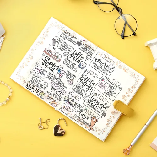 Vista 6 de Agenda con cerradura para niñas – Regalos de cumpleaños para niñas de 8, 9, 10, 11, 12 años – Artes y manualidades para niños – El kit de diario