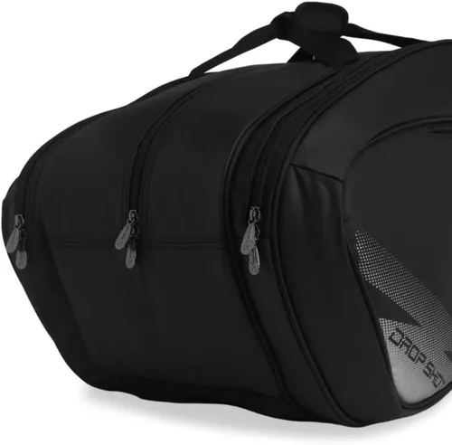 Vista 3 de Drop Shot LCP 23 - Bolsa unisex para raquetas de pádel – Capacidad para hasta 2 raquetas de pádel – Tenis negro versátil – Unisex – Alternativa