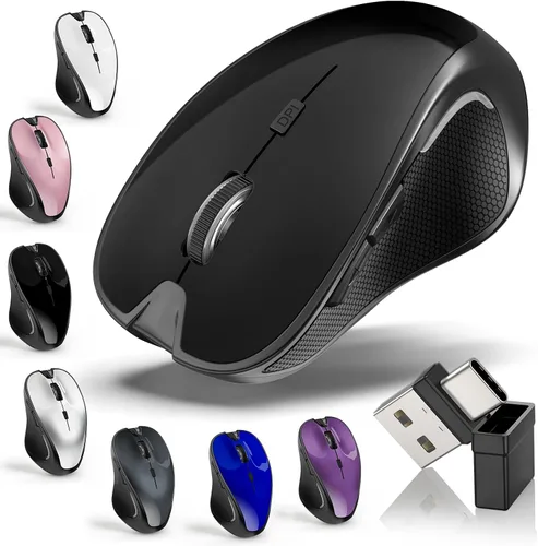 Vista 10 de Ratón para MacBook Wireless Bluetooth Laptop Mac Pro PC Ratones con Jiggler 10. Mouse inalámbrico Bluetooth (blanco)