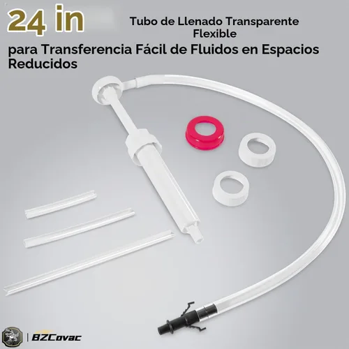 Vista 8 de Bomba de transferencia de aceite manual de 30 cc para botellas de galón y botellas de cuarto de galón de boca ancha - Transfiere aceite