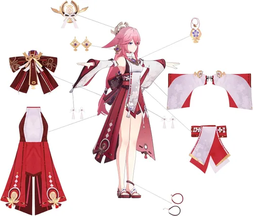 Vista 4 de LTAKK Genshin Impact - Disfraz de anime para mujer
