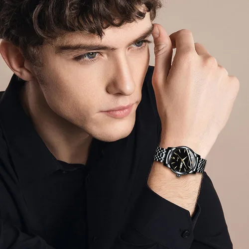 Vista 7 de AKNIGHT Men Watches, Stainless Steel Watches for Men Waterproof Business Chronograph Quartz Analog Cheap Men's Wrist Watch, Minimalist Dress Watch
