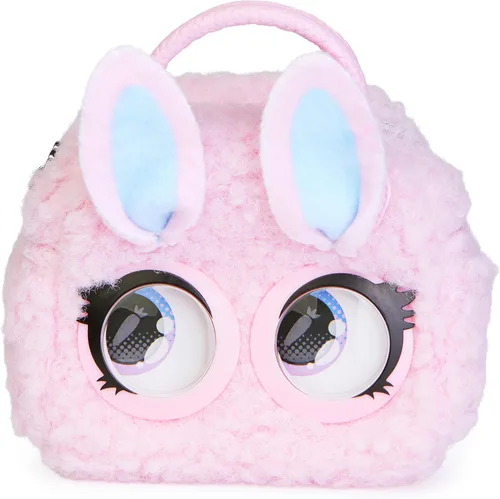 Vista 10 de Purse Pets Micros, Denim Deerie Stylish Small Purse with Eye Roll Feature