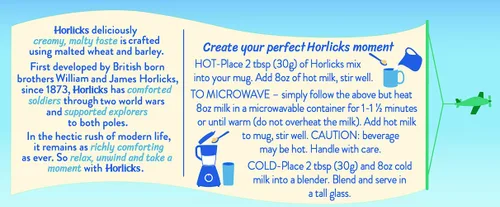 Vista 3 de Horlicks Original Malt Beverage Mix England, paquetes de 14.11 oz (paquete de 4)