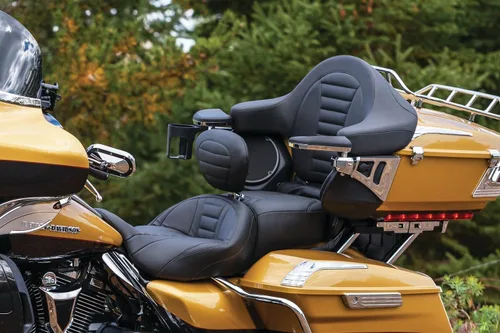 Vista 5 de Asientos para motocicleta Mustang 79006 Super Touring Deluxe de una pieza para Harley-Davidson Electra Glide Standard, Road Glide, Road King