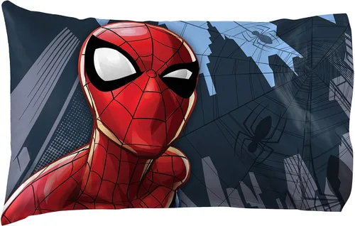 Vista 8 de Jay Franco Marvel Spiderman Wall Walk - Manta de 4 piezas, incluye manta, juego de sábanas tamaño individual