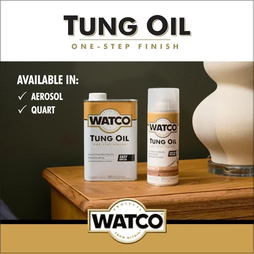 Vista 9 de Watco Tung Oil - Aerosol para acabado de madera, 11.25 onzas